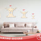 Unfinished Wood Scary Tree Shape - Craft - up to 46"
