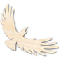 Unfinished Wood Flying Crow Shape - Craft - up to 46"