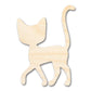 Unfinished Wood Cat Silhouette Shape - Craft - up to 46"