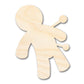 Unfinished Wood Voodoo Doll Shape - Craft - up to 46"