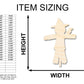 Unfinished Wood Scarecrow Shape - Craft - up to 46"