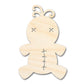 Unfinished Wood Voodoo Doll Shape - Craft - up to 46"