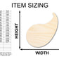 Unfinished Wood Cornucopia Shape - Craft - up to 46"