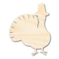 Unfinished Wood Pilgrim Turkey Shape - Craft - up to 46"