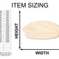Unfinished Wood Pie Shape - Craft - up to 46"