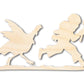 Unfinished Wood Turkey Chase Shape - Craft - up to 46"