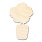 Unfinished Wood Table Flowers Shape - Craft - up to 46"