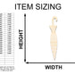 Unfinished Wood Closed Umbrella Shape - Craft - up to 46"