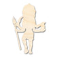 Unfinished Wood Kali Shape - Craft - up to 46"