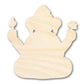 Unfinished Wood Ganesha Shape - Craft - up to 46"