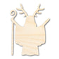 Unfinished Wood Shaman Shape - Craft - up to 46"