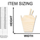 Unfinished Wood Asian Takeout Shape | Craft Cutout | up to 46" DIY