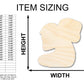 Unfinished Wood Mayan Year Bearer Shape | Craft Cutout | up to 46" DIY