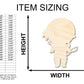 Unfinished Wood Native Boy Shape | Craft Cutout | up to 46" DIY
