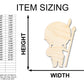 Unfinished Wood Native Boy Shape | Craft Cutout | up to 46" DIY