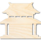 Unfinished Wood Asian Pagoda Shape | Craft Cutout | up to 46" DIY