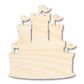 Unfinished Wood Medieval Castle Silhouette - History Craft - up to 46" DIY