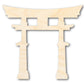 Unfinished Wood Japanese Torri Shape | Craft Cutout | up to 46" DIY