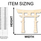 Unfinished Wood Japanese Torri Shape | Craft Cutout | up to 46" DIY