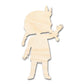 Unfinished Wood Native Girl Shape | Craft Cutout | up to 46" DIY