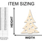 Unfinished Wood Christmas Tree Shape | Craft Cutout | up to 46" DIY