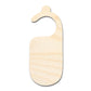 Unfinished Wood Door Hanger Shape | Craft Cutout