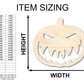 Unfinished Scary Pumpkin Shape | Craft Cutout | up to 46" DIY