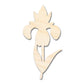 Unfinished Wood Crocus Flower Shape | Spring Craft Cutout | up to 46" DIY