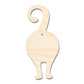 Unfinished Wood Cat Backside Shape - Pet Craft - up to 46"