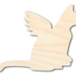 Unfinished Wood Angel Cat Shape - Pet Craft - up to 46"