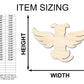 Unfinished Wood Angel Dog Shape - Pet Craft - up to 46"