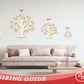 Unfinished Wood Swirly Tree Shape - Craft - up to 46"