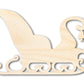 Unfinished Wood Winter Sleigh Shape - Craft - up to 46"