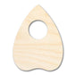 Unfinished Wood Planchette Shape - Craft - up to 46"
