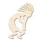 Unfinished Wood Kokopelli Shape - Craft - up to 46"