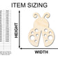 Unfinished Wood Ladybug Shape - Craft - up to 46"