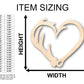 Unfinished Wood Antler Heart Shape - Craft - up to 46" DIY