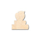 Unfinished Wood Apple and Books Shape - Craft - up to 46" DIY