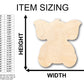 Unfinished Wood Baby Elephant Shape - Craft - up to 46" DIY