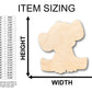 Unfinished Wood Baby Elephant Shape - Craft - up to 46" DIY
