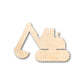 Unfinished Wood Back Hoe Construction Shape - Craft - up to 46" DIY