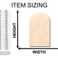 Unfinished Wood Blank Tombstone Shape - Craft - up to 46" DIY