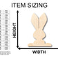 Unfinished Wood Bunny Shape - Craft - up to 46" DIY