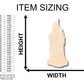 Unfinished Wood Candle Shape - Craft - up to 46" DIY