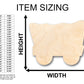 Unfinished Wood Covered Wagon Shape - Craft - up to 46" DIY