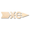 Unfinished Wood Cross Country XC Shape - Craft - up to 46" DIY
