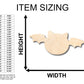 Unfinished Wood Cute Bat Shape - Craft - up to 46" DIY