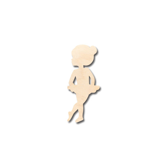 Unfinished Wood Dancer Shape - Craft - up to 46" DIY