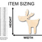 Unfinished Wood Cute Deer Moose Shape - Craft - up to 46" DIY