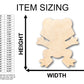 Unfinished Wood Cute Frog Shape - Craft - up to 46" DIY